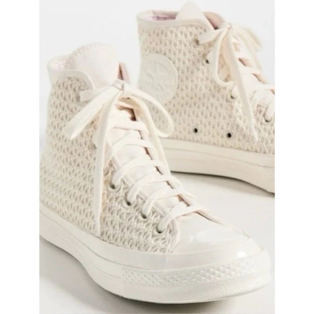 Converse Shoes | Converse Chuck Taylor High Top Crochet Mesh Cream Women’s boho